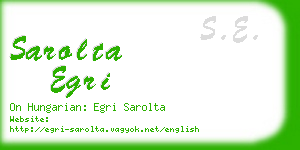 sarolta egri business card